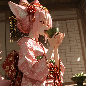 ケモ大夫　お茶のお稽古