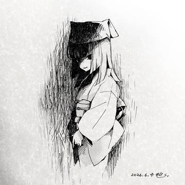 利休さんと駒ちゃんと着物とか扇とかいいよねって落書き。