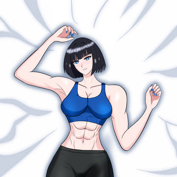 クールビューティーな長身女性の抱き枕カバー