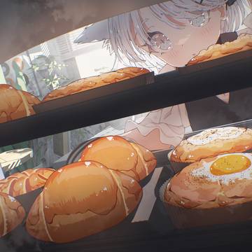 休日、パンを焼く