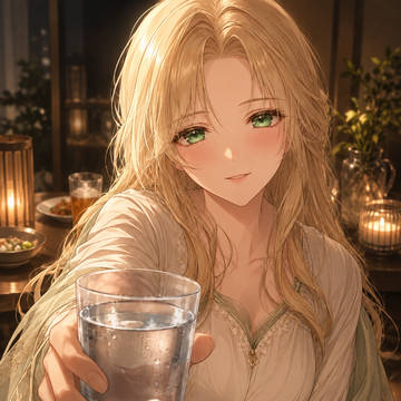 お水どうぞ（アウラ）