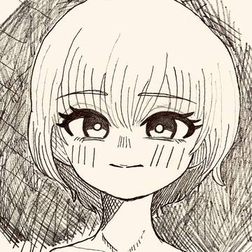 微笑む