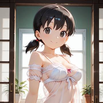コットンキャンディな下着姿の女子高生しずかちゃん