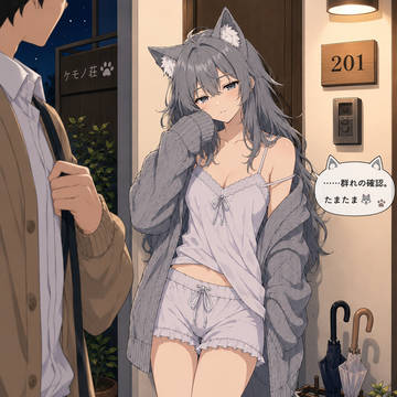 群れの確認。たまたま