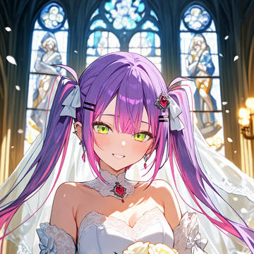 常闇トワ ウェディングドレス