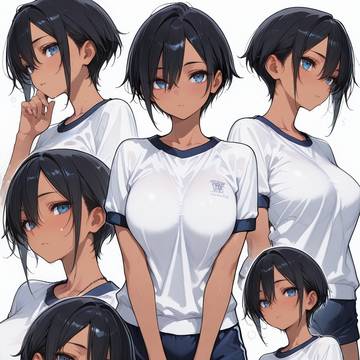 黒髪ボーイッシュ巨乳