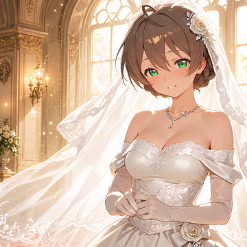 桜守歌織・ウエディングドレス