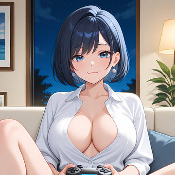 ゲームで遊ぶおねえさん