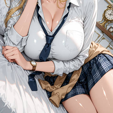 頬杖と朝の光