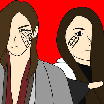 ヨロイツチグモの童子と姫