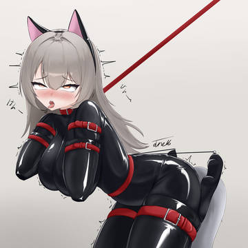 ヒトイヌ首輪で首を絞める