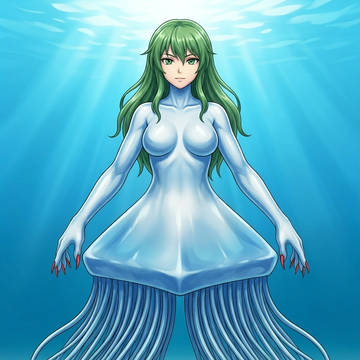 旧作幽香のクラゲ娘化