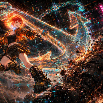 挿絵 第18話②：スクラップ・バトル、鉄の錆びる音