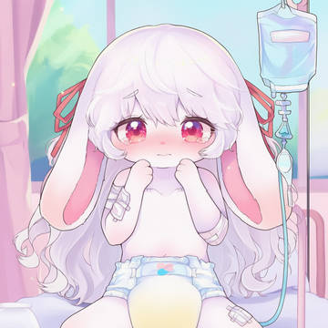 AI_6/13_入院おむつうさぎちゃん