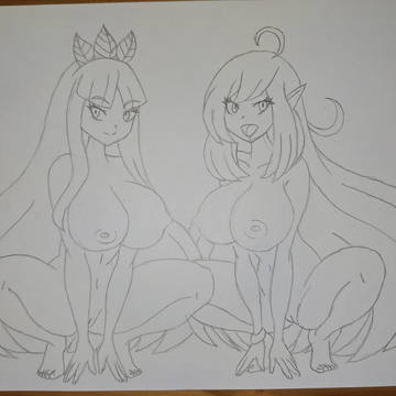 Sandra And Halkara (Sketch)