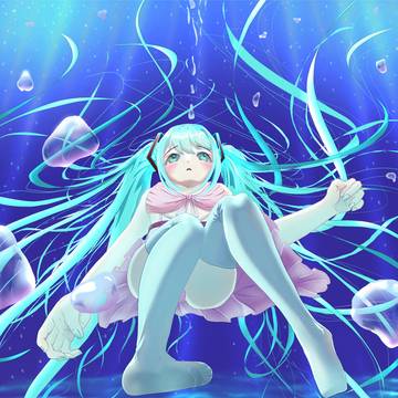 海底に沈む初音ミク