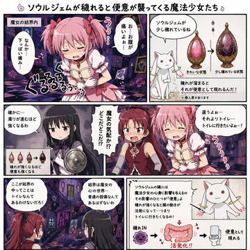 ソウルジェムの穢れと腹痛がリンクする世界線