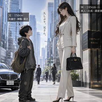 貧乏なチビ兄は妹の使用人になる