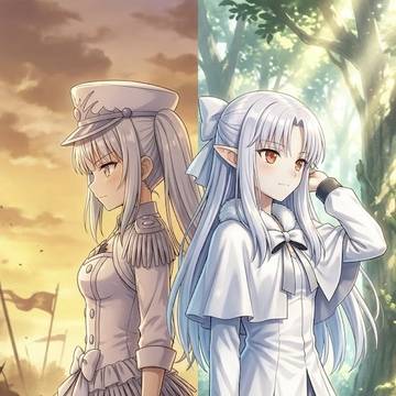 『次元と夢の超克編　最終章』白の女王✖️白レン　2人の白い少女