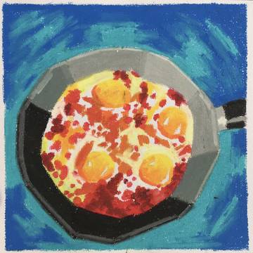 Cooking huevo con chorizo