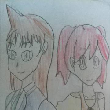 コナンとケロロ軍曹の絵