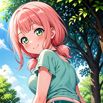 ひまりちゃん振り向きイラスト