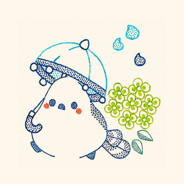 梅雨エナガ。