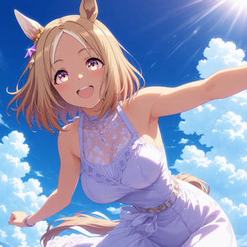 【ウマ娘】 ノースリーブ白ワンピ ナリタトップロードほか