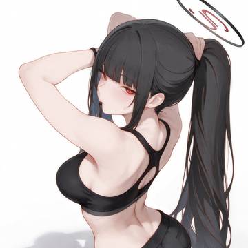 運動準備「ポニーテール」