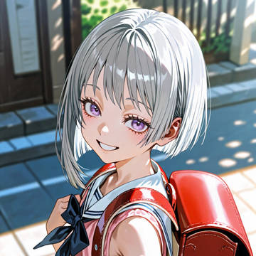 夏の通学路