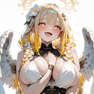 光輪に咲く金色の天使