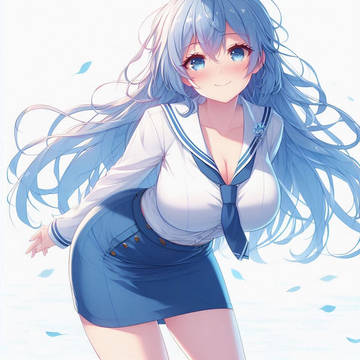 今日のお題 青髪
