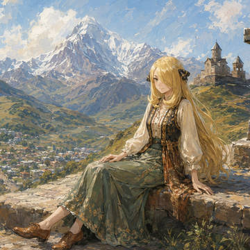 油画——山顶