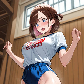 (ブルマーってすぐハミパンしちゃうから嫌なんだよなぁ・・・。)