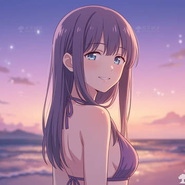 【AI 繪圖】郡上奏(泳裝)(上伊那牡丹，醉姿如百合)(Anim