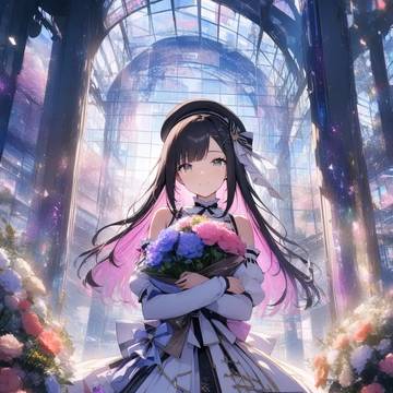 flower and glass ③
