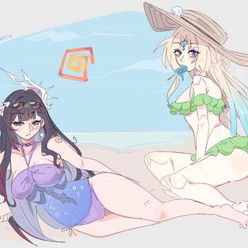 Hysilens and Pearl (Commission)