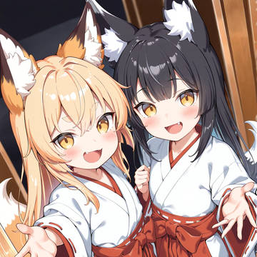 うちの狐巫女たち〜お風呂〜 260613