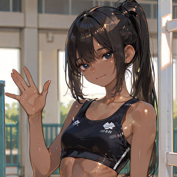 陸上部 褐色ガール