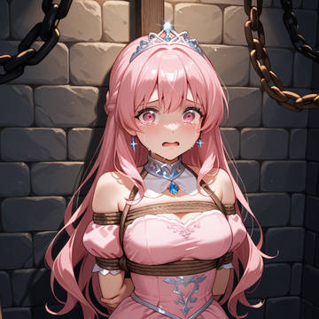 誘拐されて縛られちゃったレイカ姫