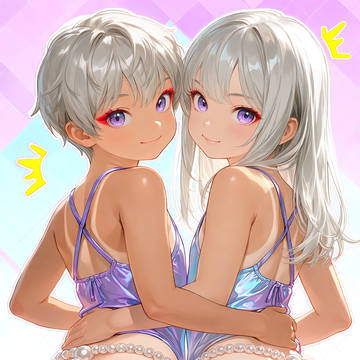 銀髪双子ちゃん51