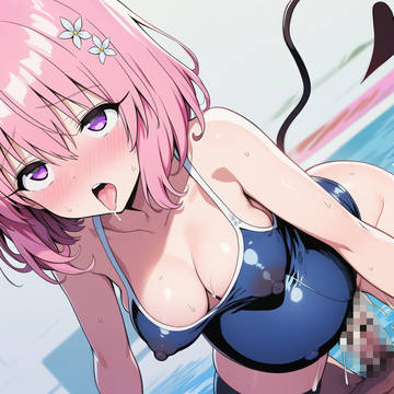 アヘ顔のスク水モモ・妊婦セックス