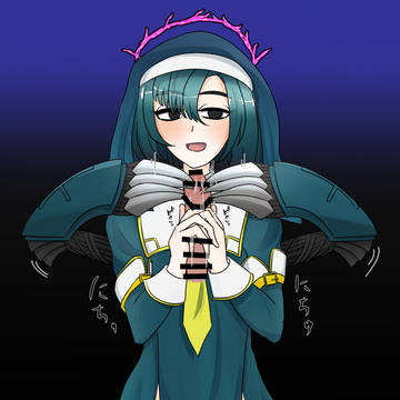 シスタークロエchang　お祈り手コキ複腕コキ絵