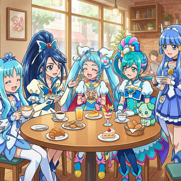 今日のお題、青髪クロスオーバー：青キュア