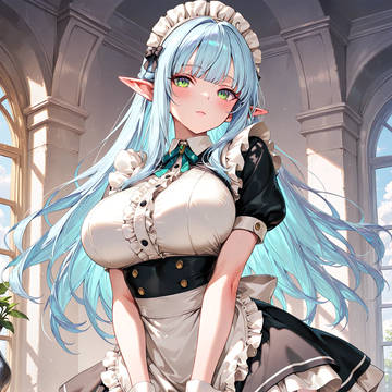 【創作】青髪エルフメイドまとめ