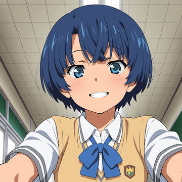 青髪