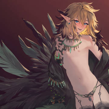 Femboy Link - Feathered boy