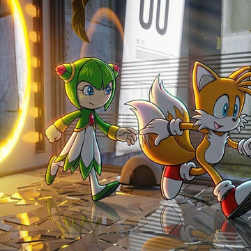 (AI) ポータル2のテイルスとコスモ