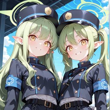 橘ヒカリちゃんと橘ノゾミちゃん(ブルーアーカイブ)