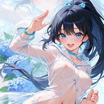 みんなでレインコートを